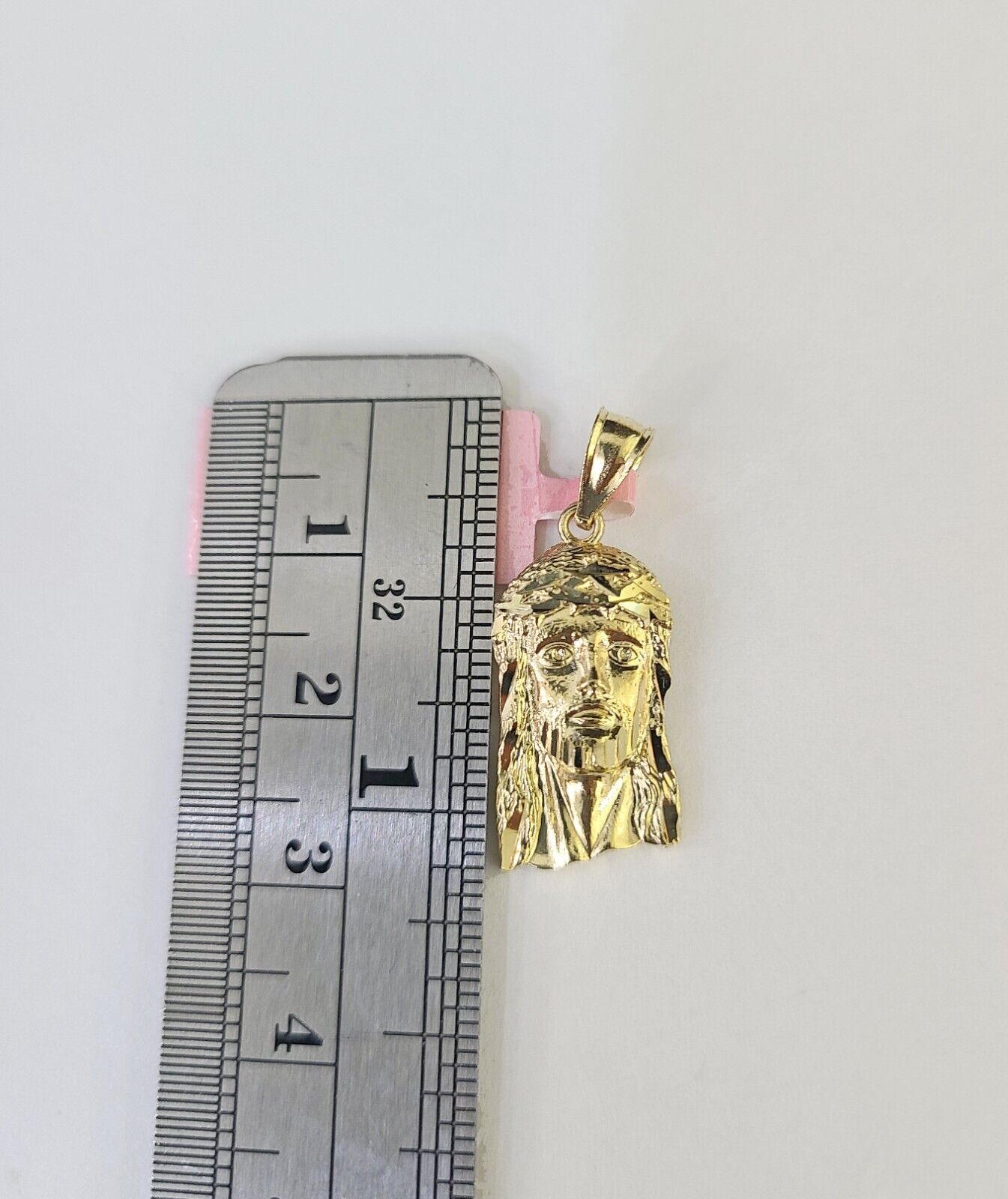 Real 14k Rope Chain Jesus Head Charm Set Yellow Gold 3mm 18 - 30" Necklace Pendant - GoldenlinQ