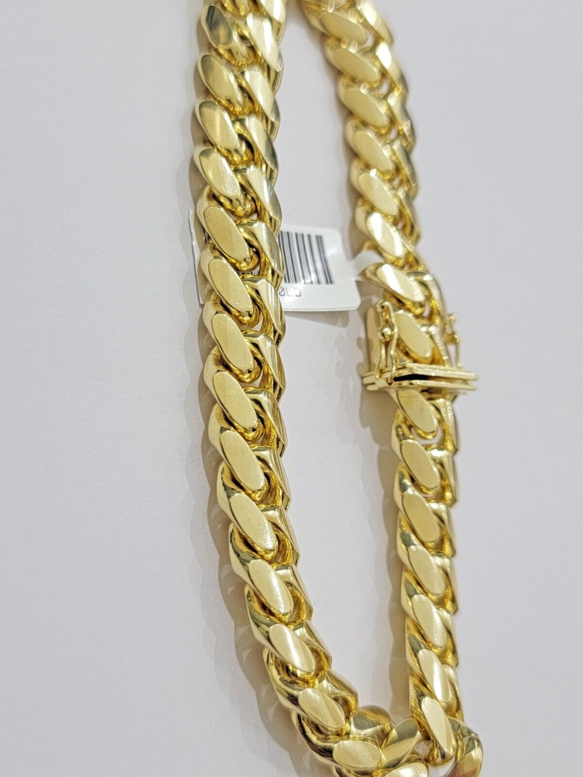 Real 14k Yellow Gold Bracelet 7.5 Inch Solid 9mm Miami cuban Link Men 14kt Heavy - GoldenlinQ