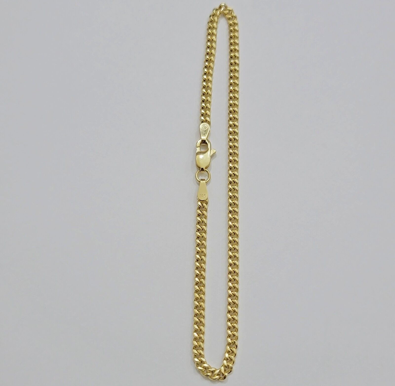 Real 14k Yellow Gold Bracelet Miami Cuban Link 8 Inch 3mm 14kt For Men Women - GoldenlinQ