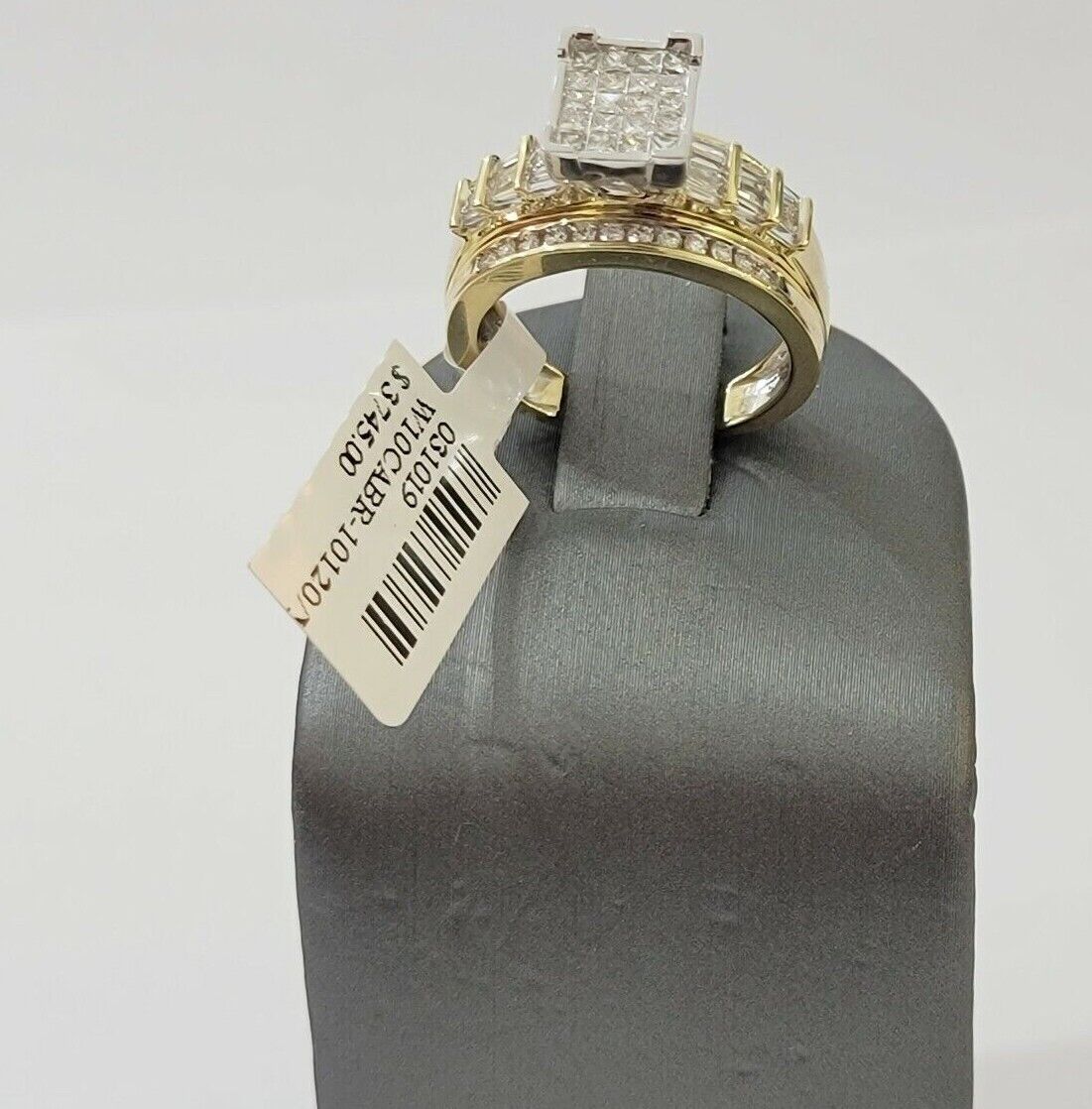 Real 14k Yellow Gold Diamond Ring 1 CT Diamond Ladies Women Band, VALENTINE SALE - GoldenlinQ