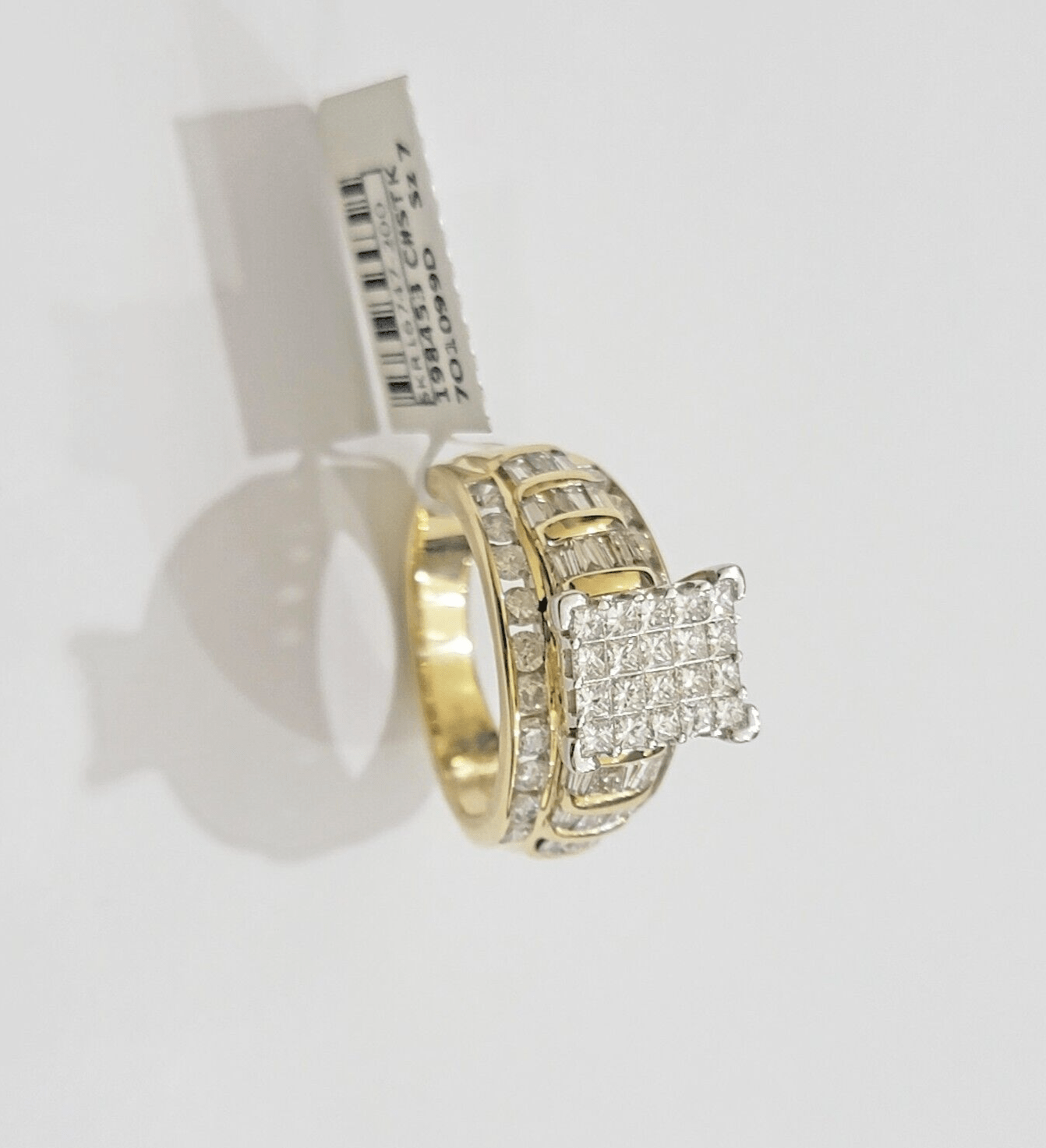 Real 14k Yellow Gold Diamond Ring 2CT Ladies Women Band Genuine, VALENTINE SALE - GoldenlinQ