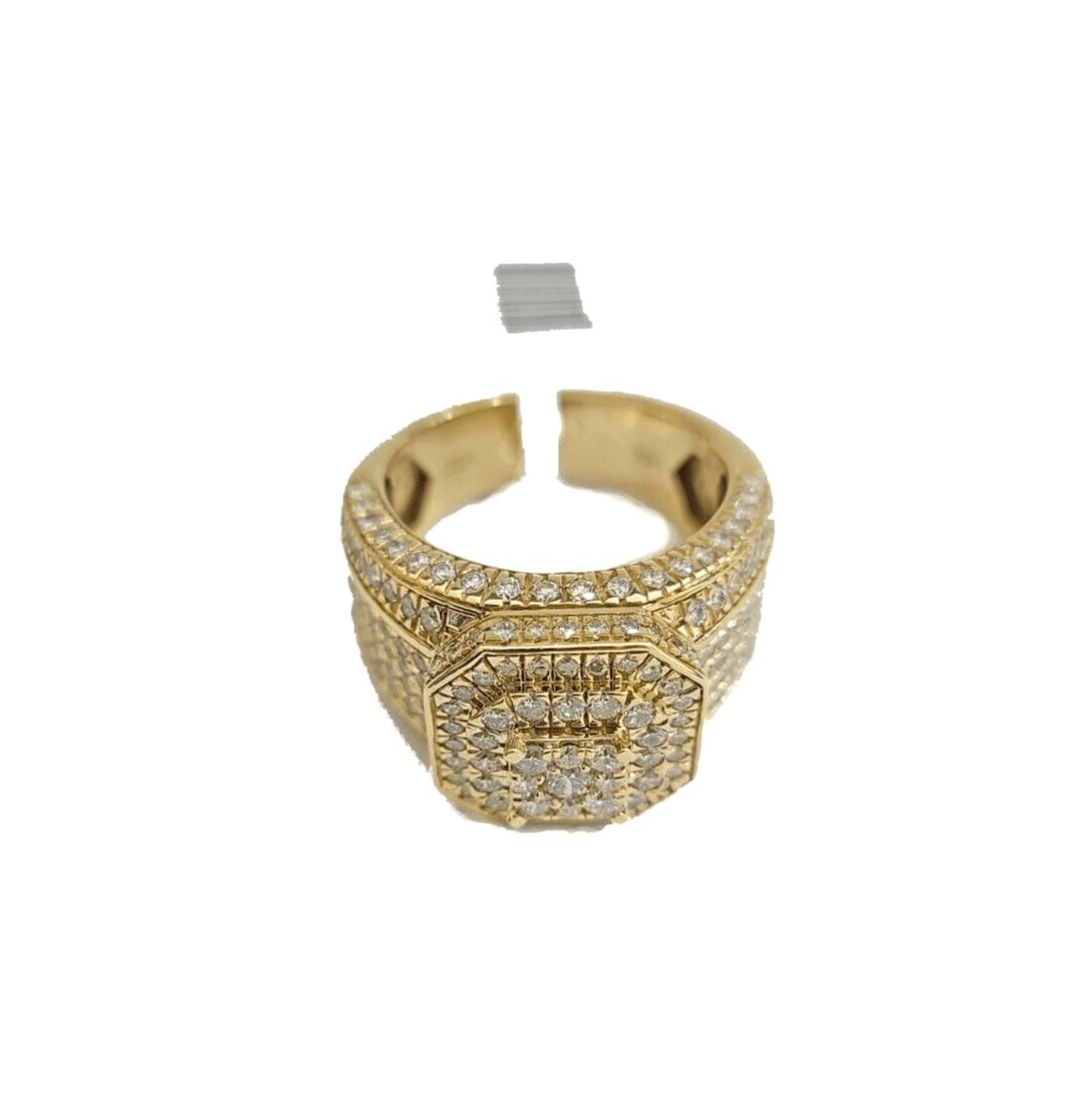 Real 14k Yellow Gold Diamond Ring White Genuine 3.17CT Diamonds 14kt Size 10 - GoldenlinQ