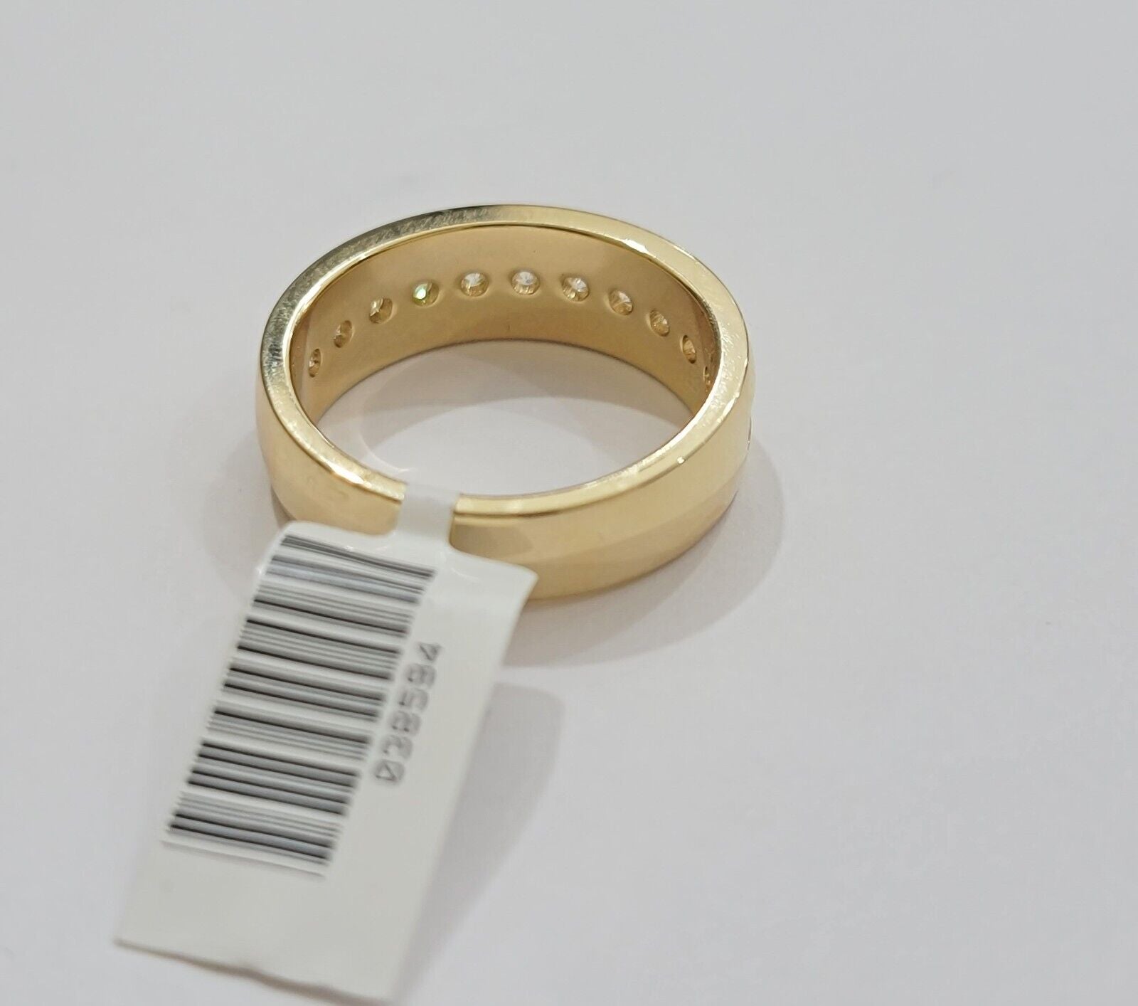 Real 14k Yellow Gold Mens Band Ring 1CT Diamonds Wedding Engagement Anniversary - GoldenlinQ