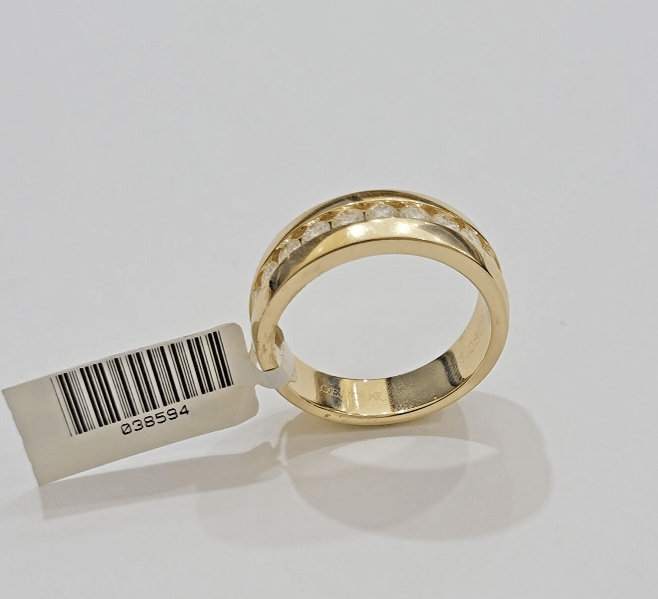 Real 14k Yellow Gold Mens Band Ring 1CT Diamonds Wedding Engagement Anniversary - GoldenlinQ