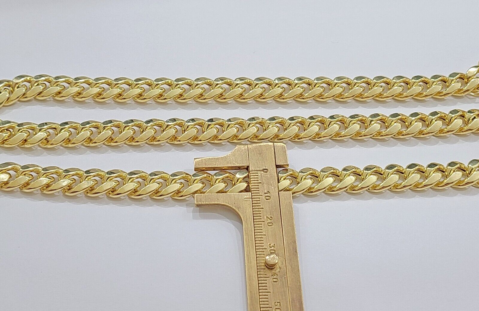 Real 14k Yellow Gold Miami Cuban Link Chain 11mm 26" Necklace Box Lock - GoldenlinQ