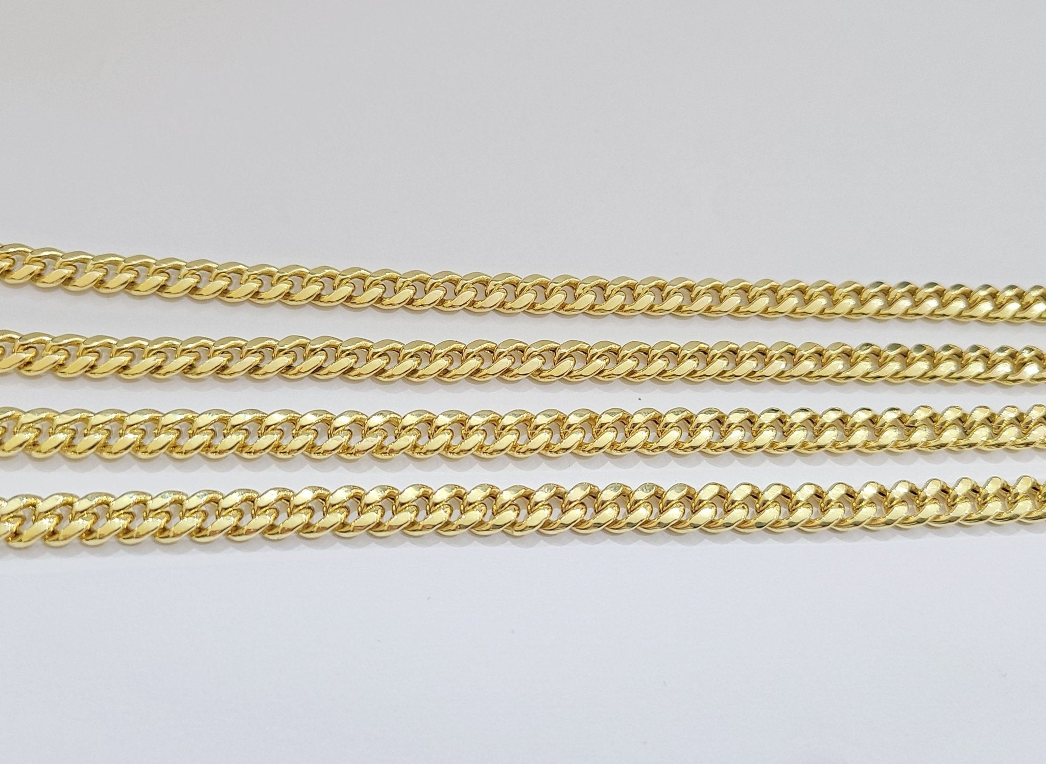 Real 14k Yellow Gold Miami Cuban Link Chain 6mm 24" Necklace Box Lock Choker