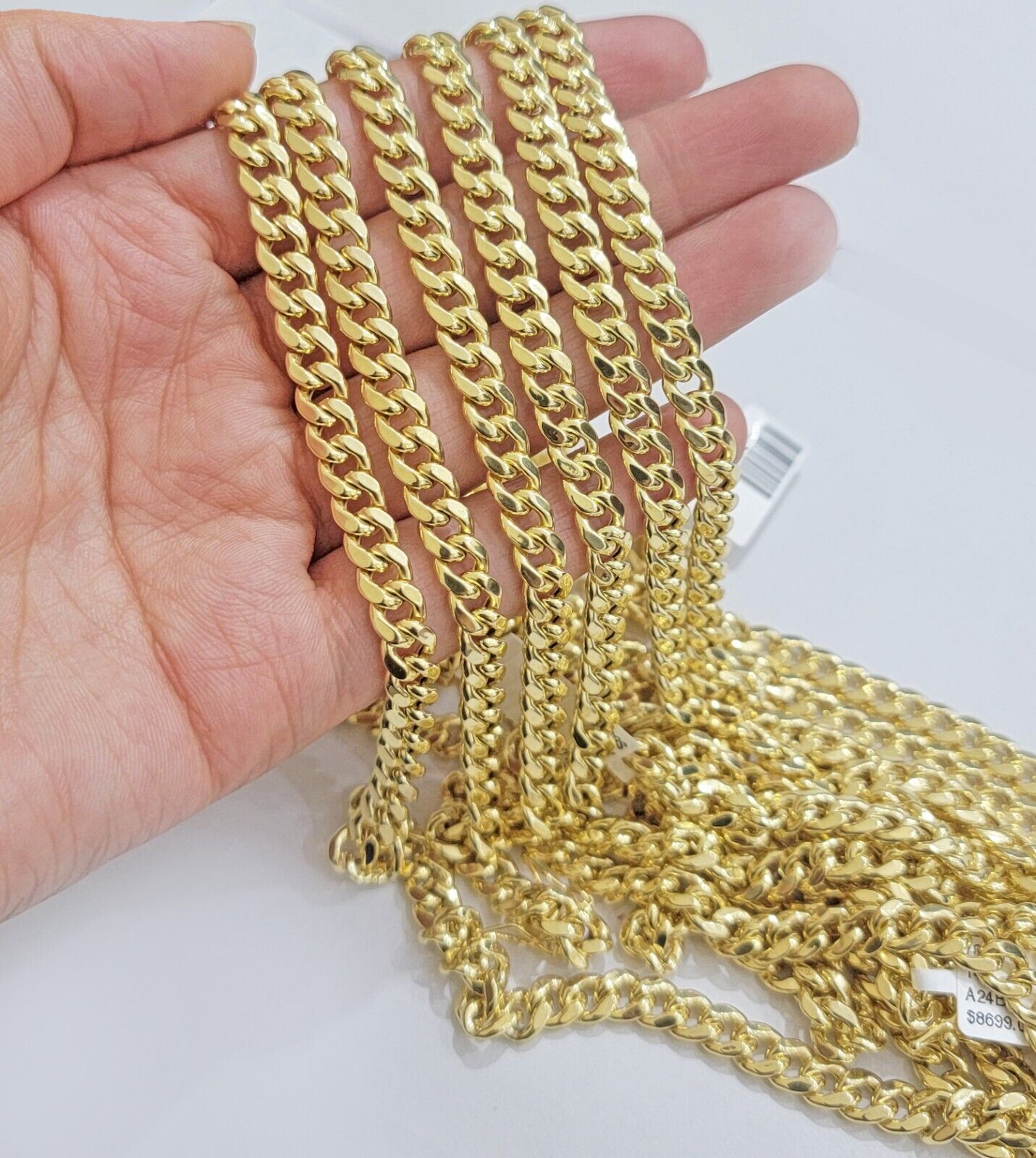 Real 14k Yellow Gold Miami Cuban Link Chain 6mm 26" Necklace Box Lock Choker