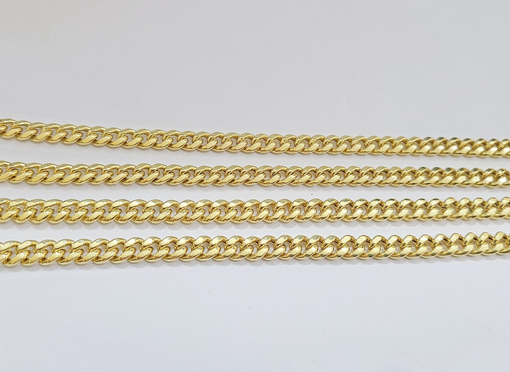 Real 14k Yellow Gold Miami Cuban Link Chain 6mm 28" Necklace Box Lock Choker