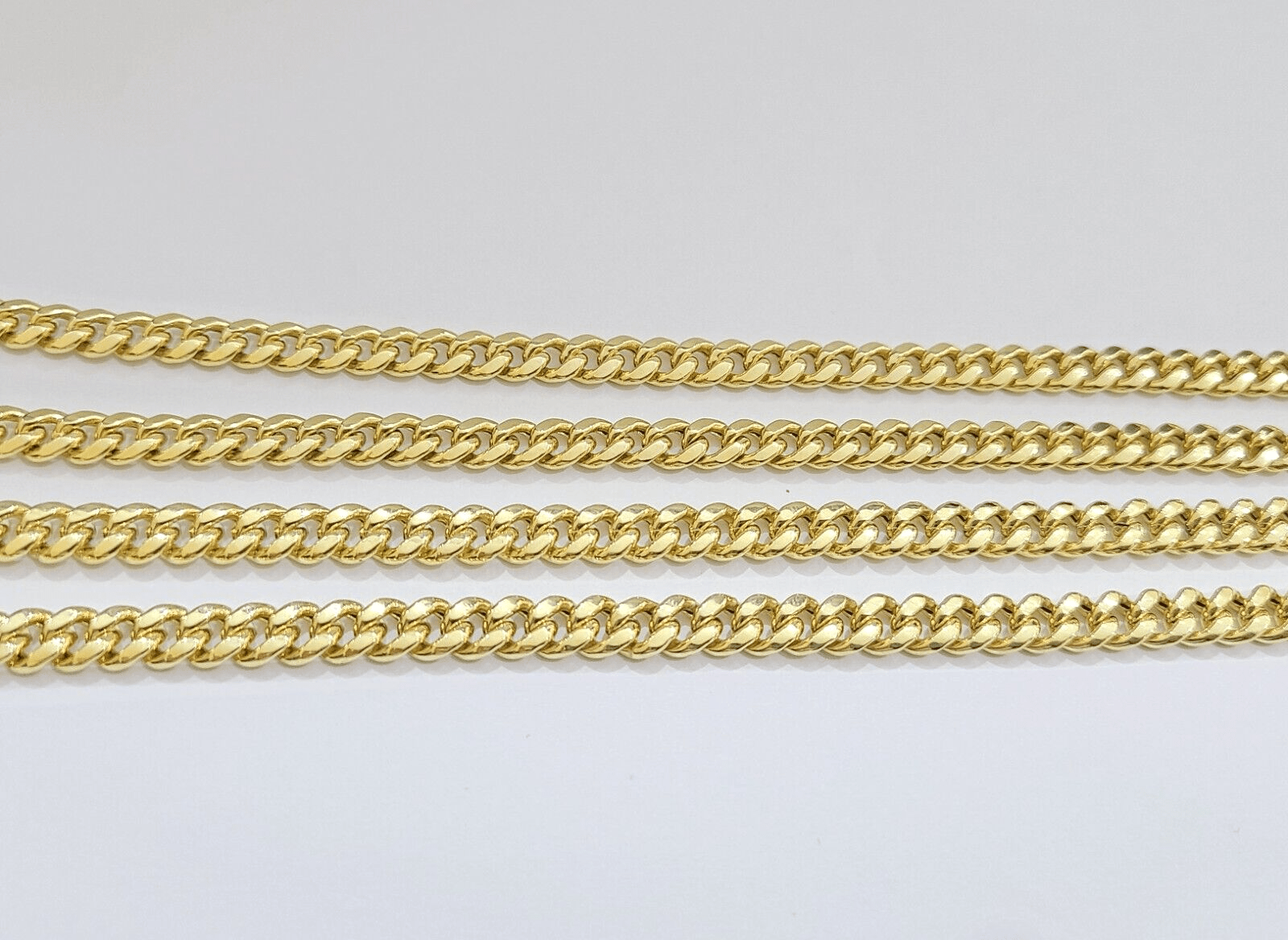 Real 14k Yellow Gold Miami Cuban Link Chain 7mm 26" Necklace Box Lock - GoldenlinQ