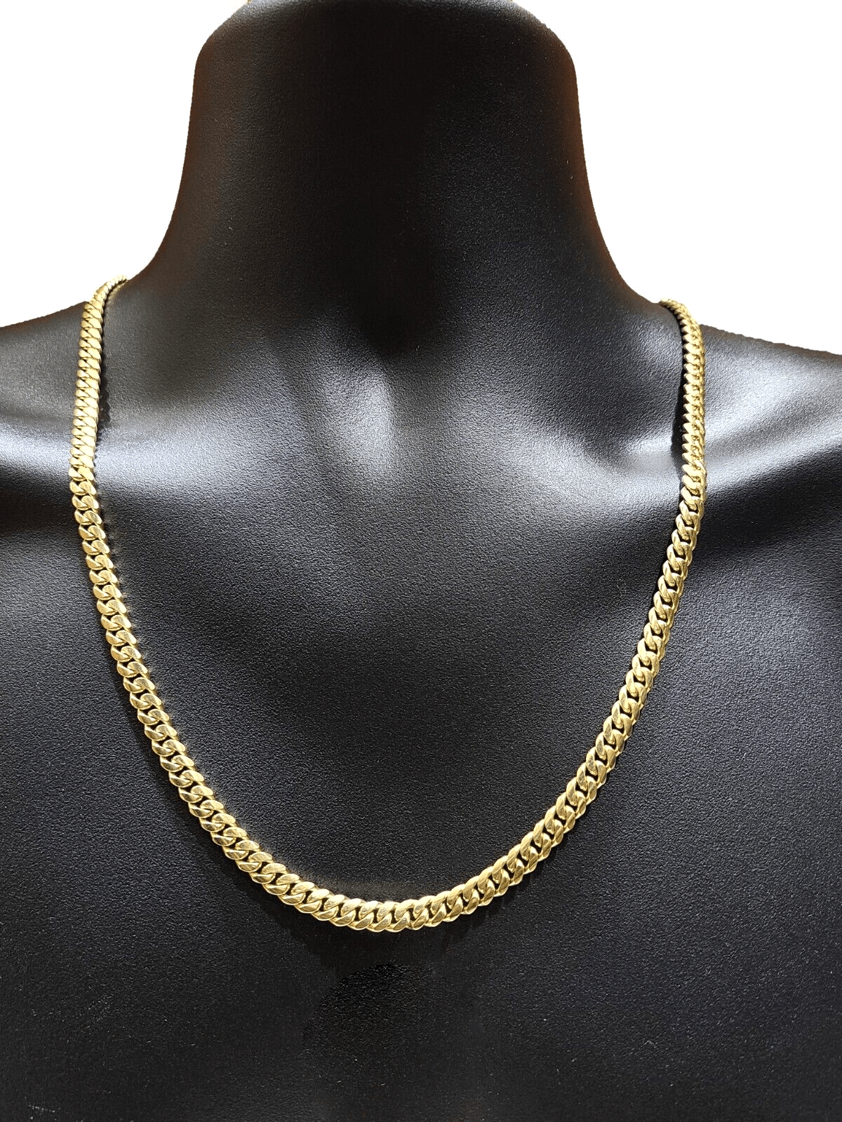 Real 14k Yellow Gold Necklace Miami Cuban Chain 6mm 26" inch 14kt Unisex Chain - GoldenlinQ