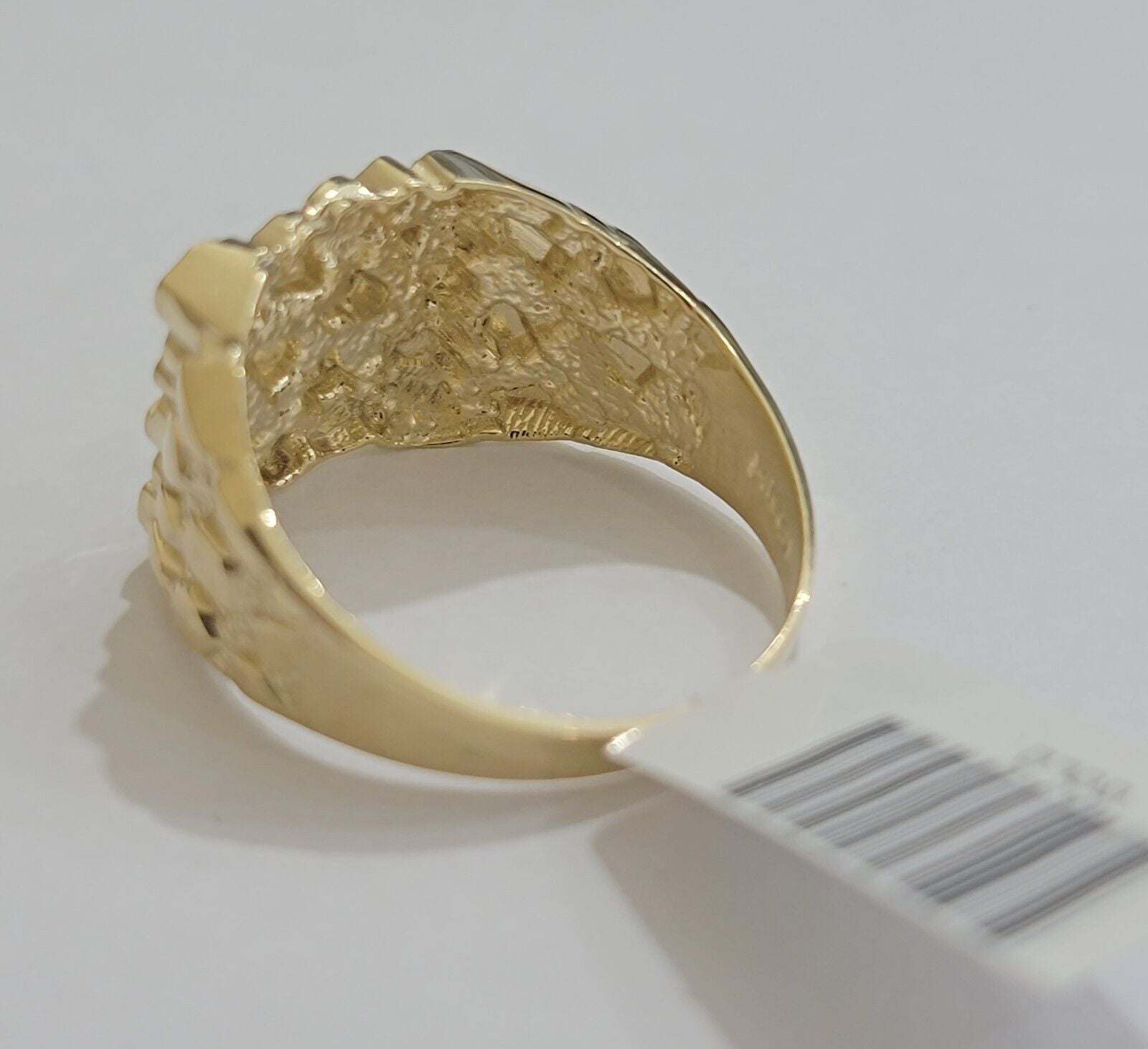 Real 14k Yellow Gold Nugget Ring Solid Mens SZ 9 Genuine 14kt casual/ Pinky SALE - GoldenlinQ