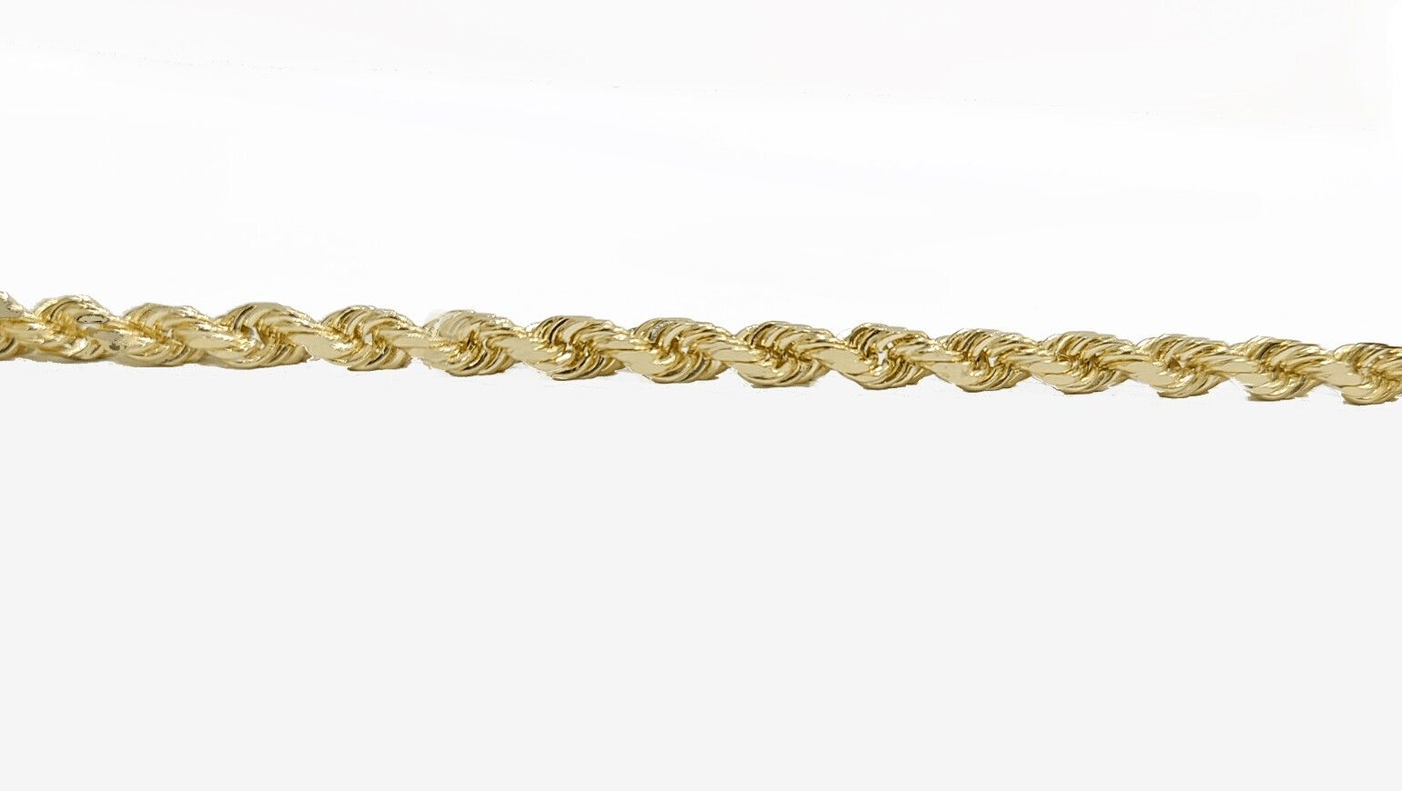 Real 14k Yellow Solid Gold 3mm Rope Bracelet 8.5'' inch 14kt Unisex - GoldenlinQ