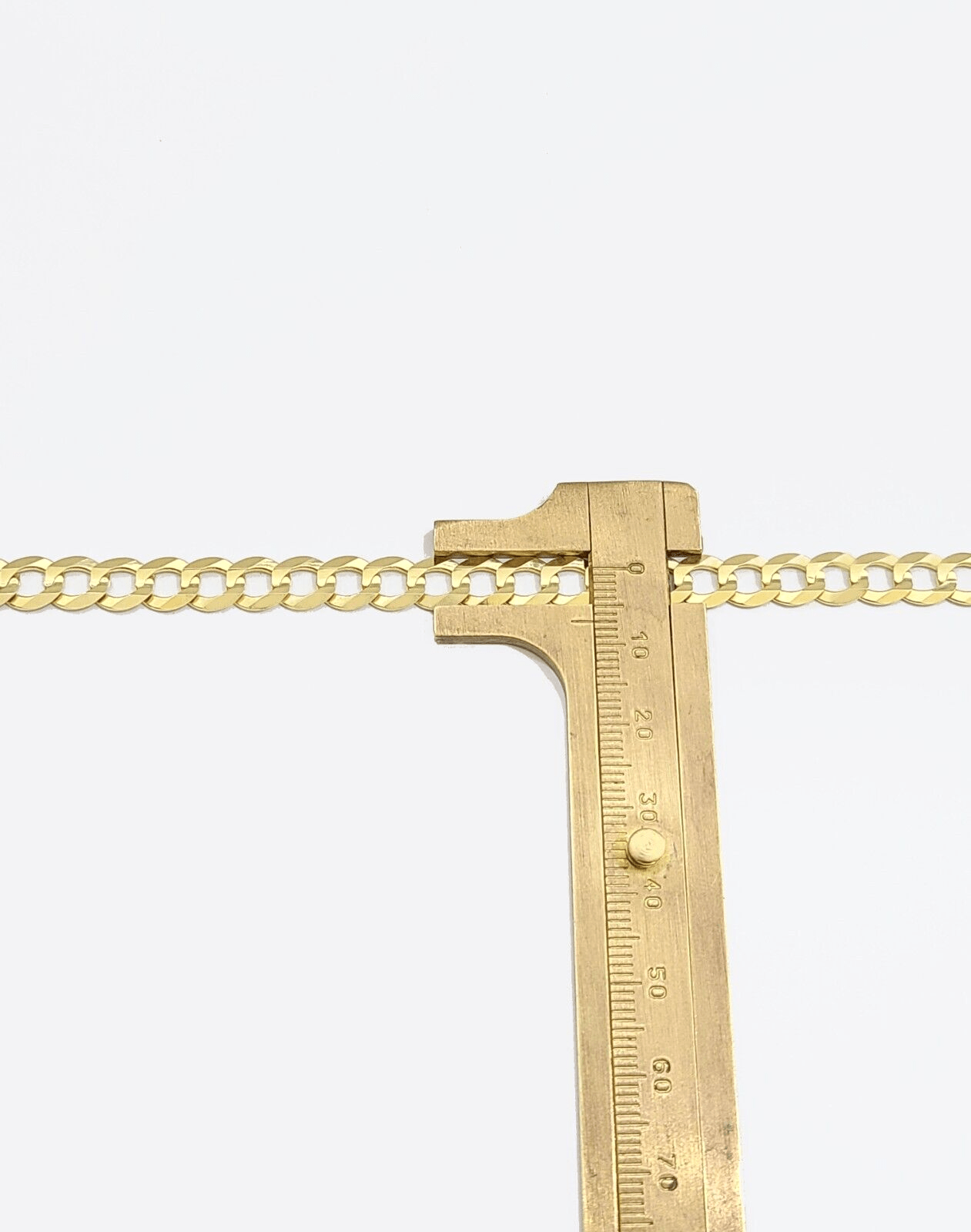 Real 14k Yellow Solid Gold 7mm Cuban Curb Link Bracelet 7'' inch 14kt Unisex - GoldenlinQ