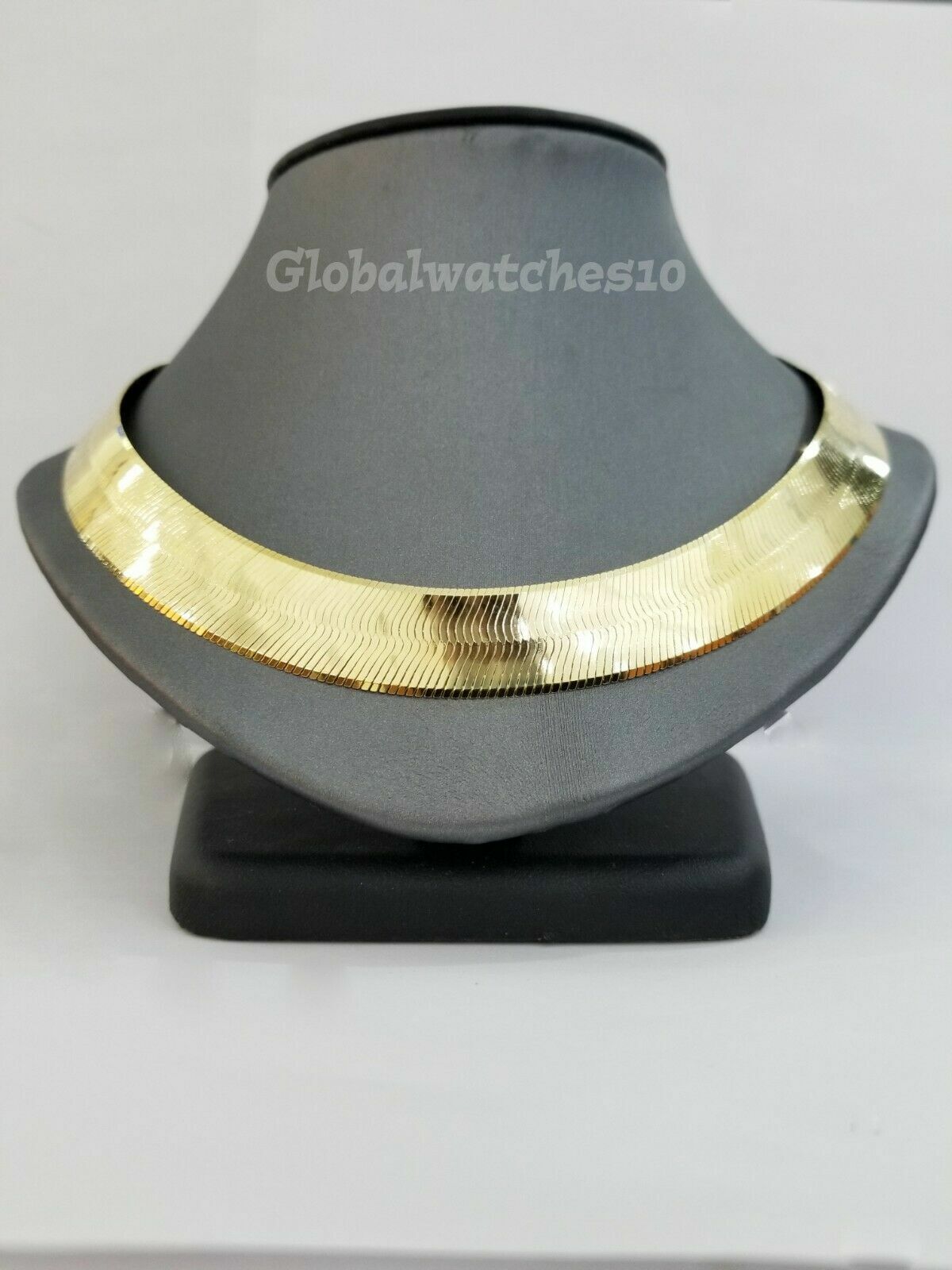 Solid 10K Gold 5mm - 15mm Herringbone Necklace Bracelet 16 - 24" Chain Yellow Gold - GoldenlinQ