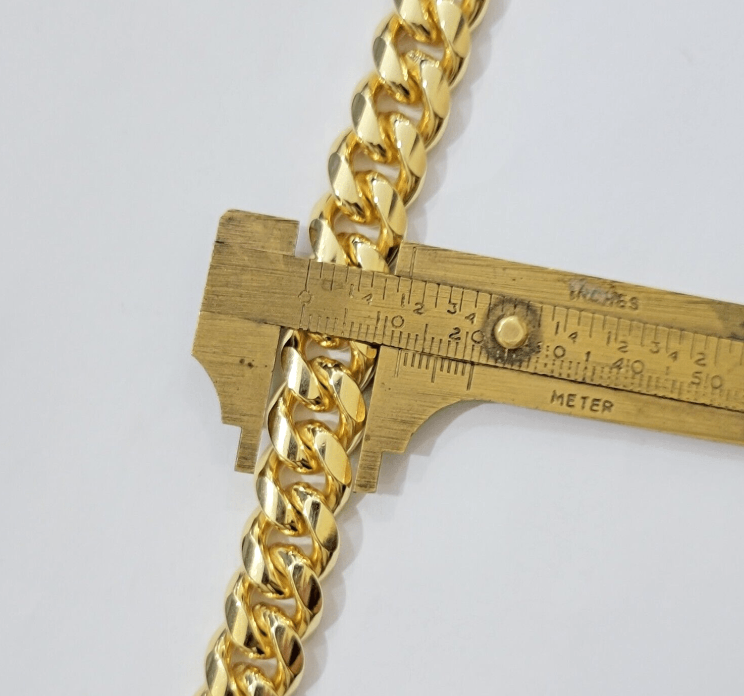 Solid 10k Gold Bracelet 12mm Miami Cuban Link 9 Inch Box Clasp Mens REAL 10KT - GoldenlinQ