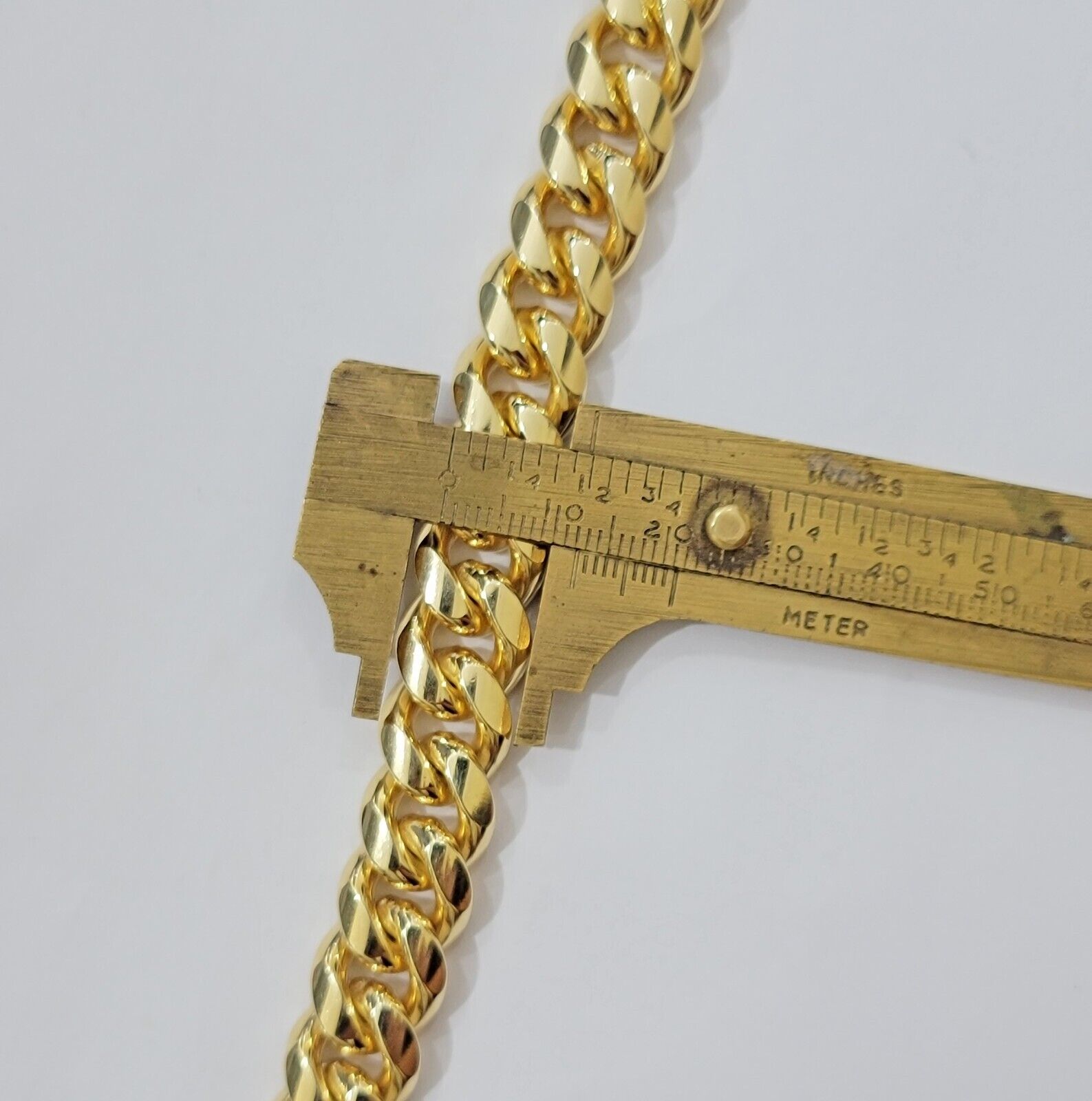 Solid 10k Gold Bracelet Miami Cuban Link 12mm 8" Inch Box Clasp SOLID LINK, Mens - GoldenlinQ