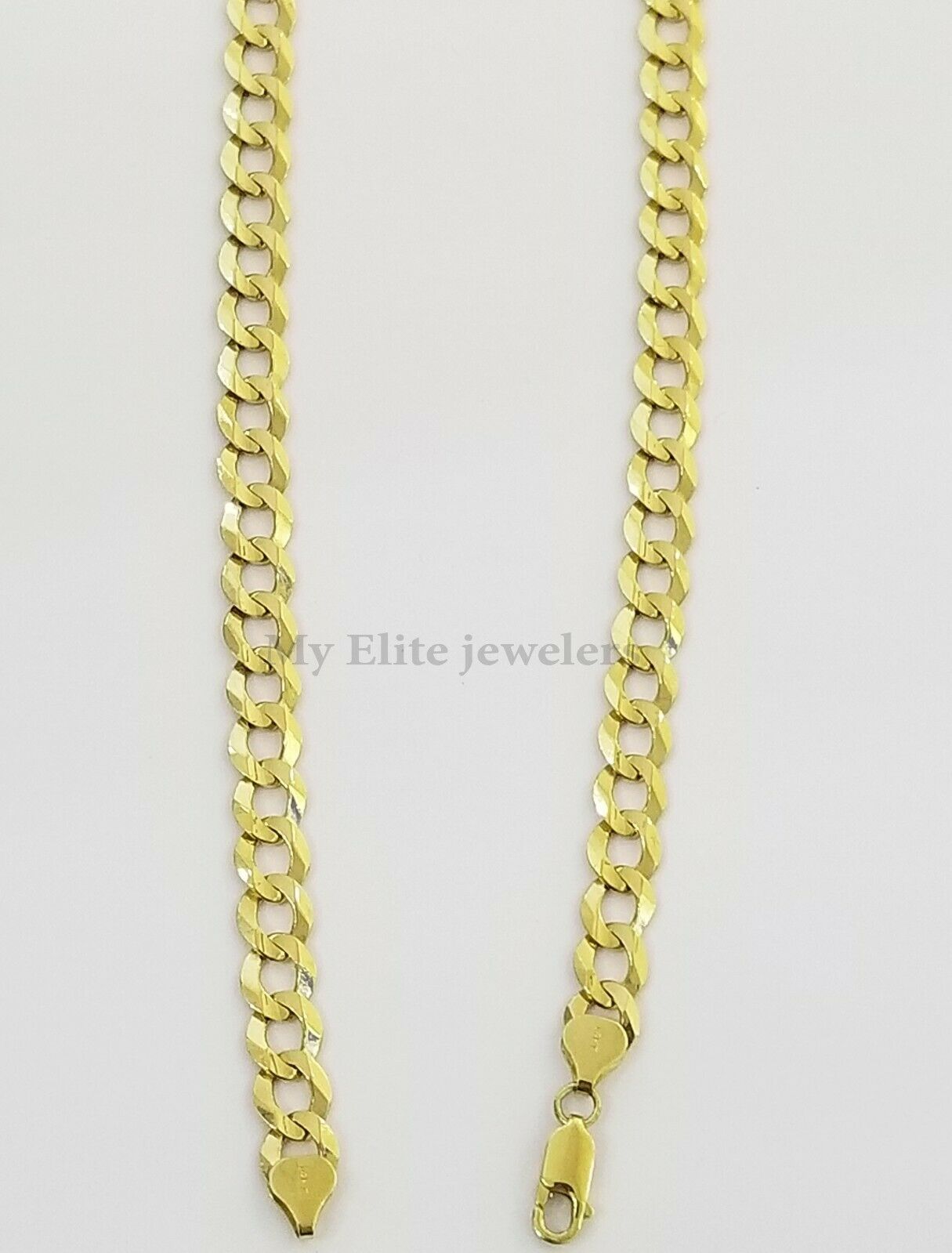 Solid 14k Gold Cuban Link Chain 6mm Necklace 20" 22" 24" 26" 28 REAL Yellow Gold - GoldenlinQ