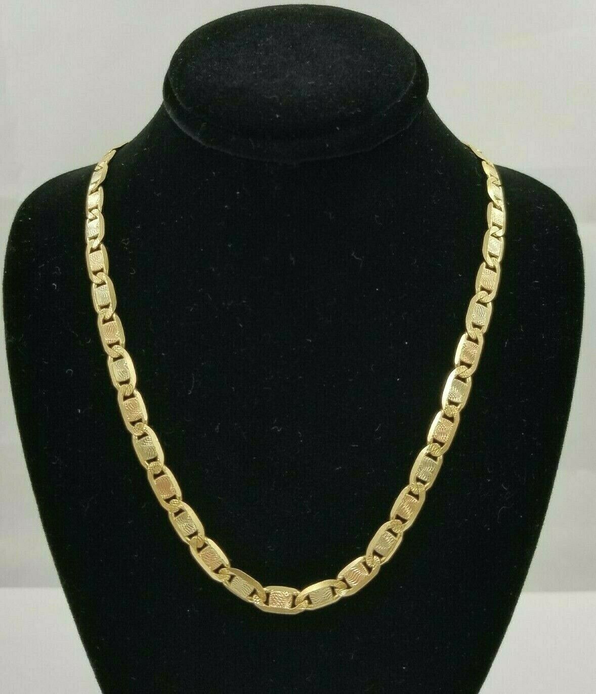 SOLID 14K Gold Necklace Men Women 5mm 18" 20" 22" 24" Heavy REAL 14KT Trio Gold - GoldenlinQ
