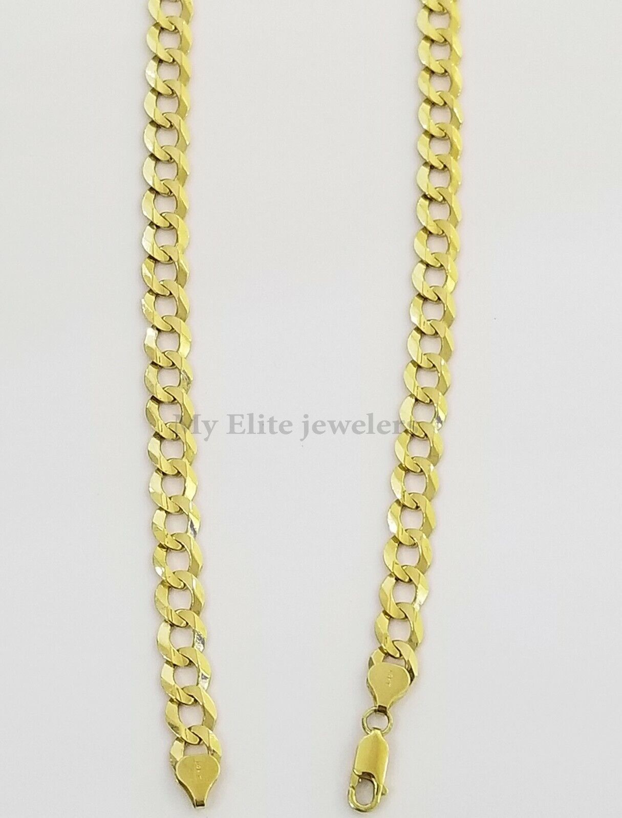Solid 14k Yellow Gold Cuban Curb Link Chain 9mm Necklace 22" Real Gold Sale - GoldenlinQ